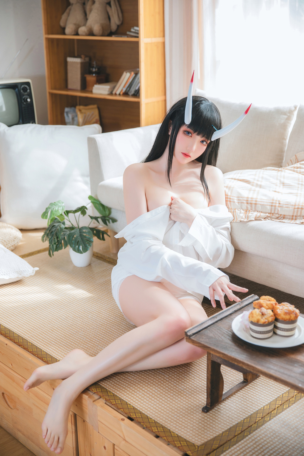 瓜希酱 NO.046 能代衬衣 [23P-108MB]-咪咪大车灯