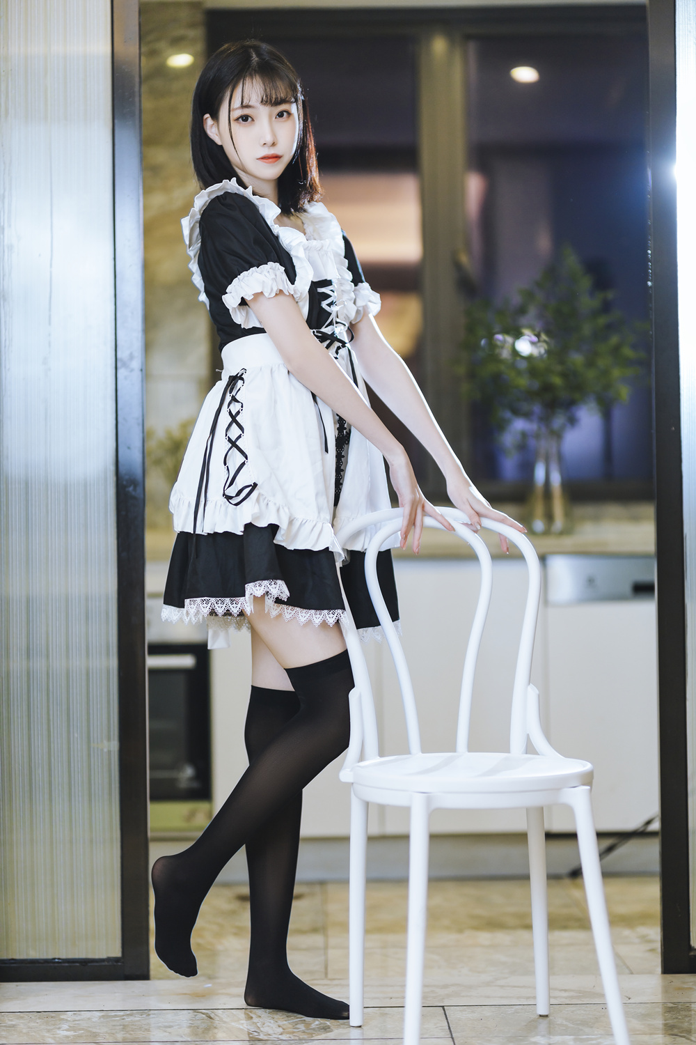 许岚LAN 短裙女仆 [40P-657MB]-咪咪大车灯