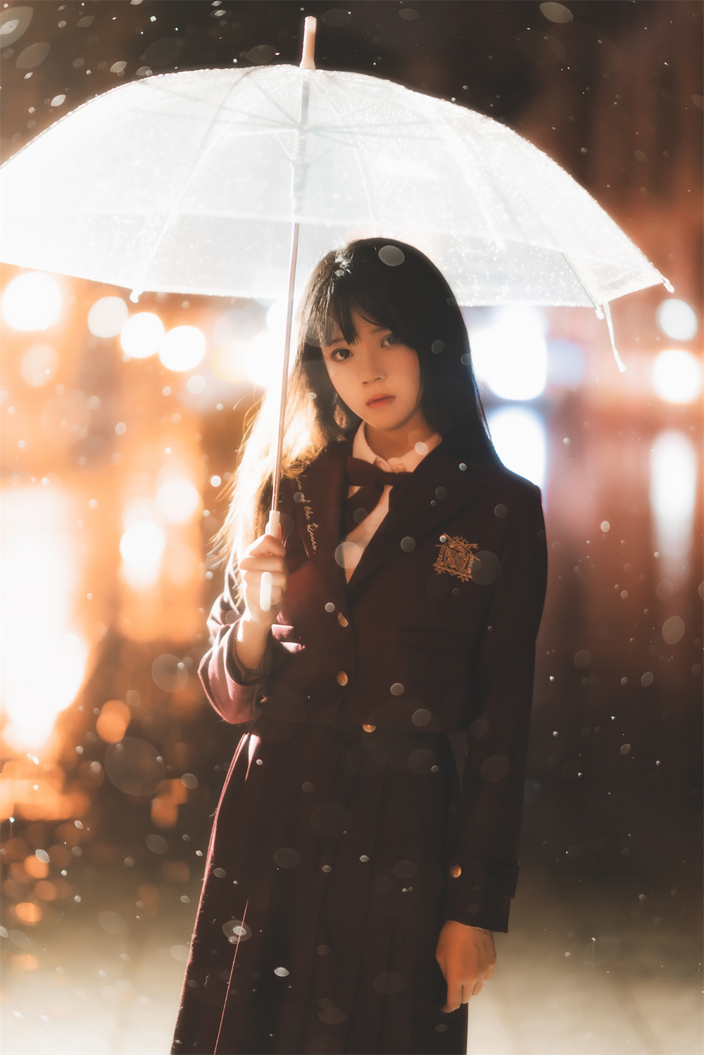 桜桃喵 VOL.068 [43P] 雨下-咪咪大车灯