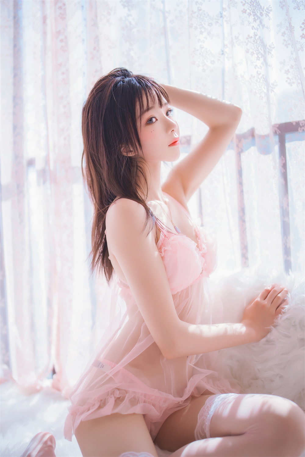 桜桃喵 VOL.059 [30P] 初恋 01-咪咪大车灯