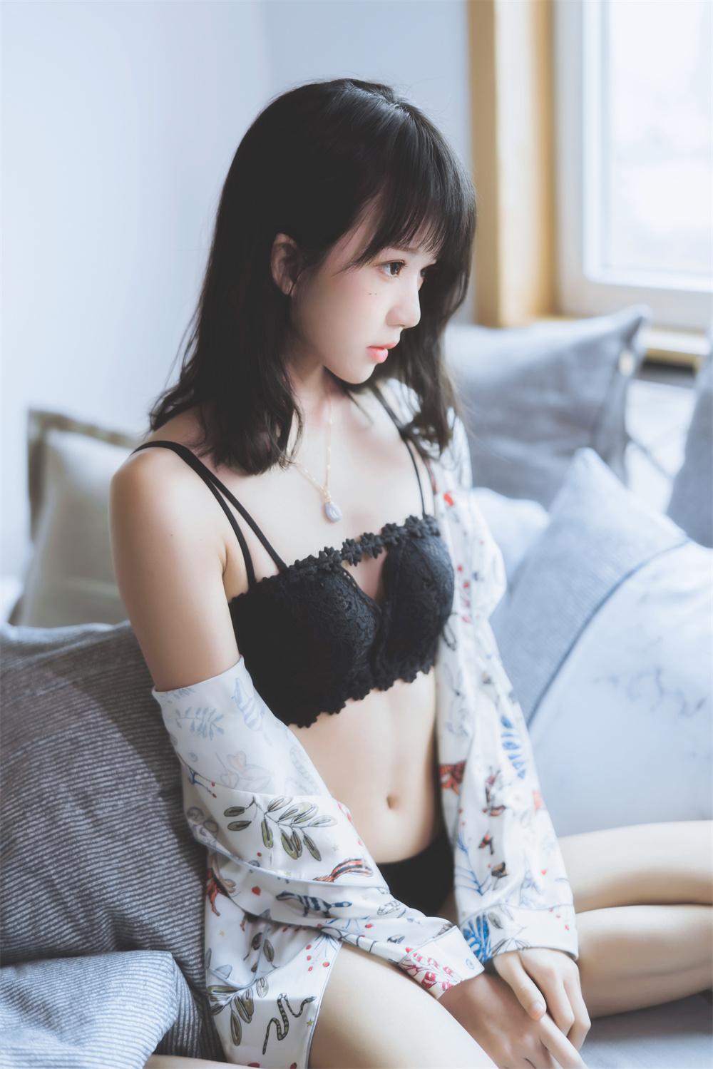 桜桃喵 VOL.058 [32P] 困倦-咪咪大车灯