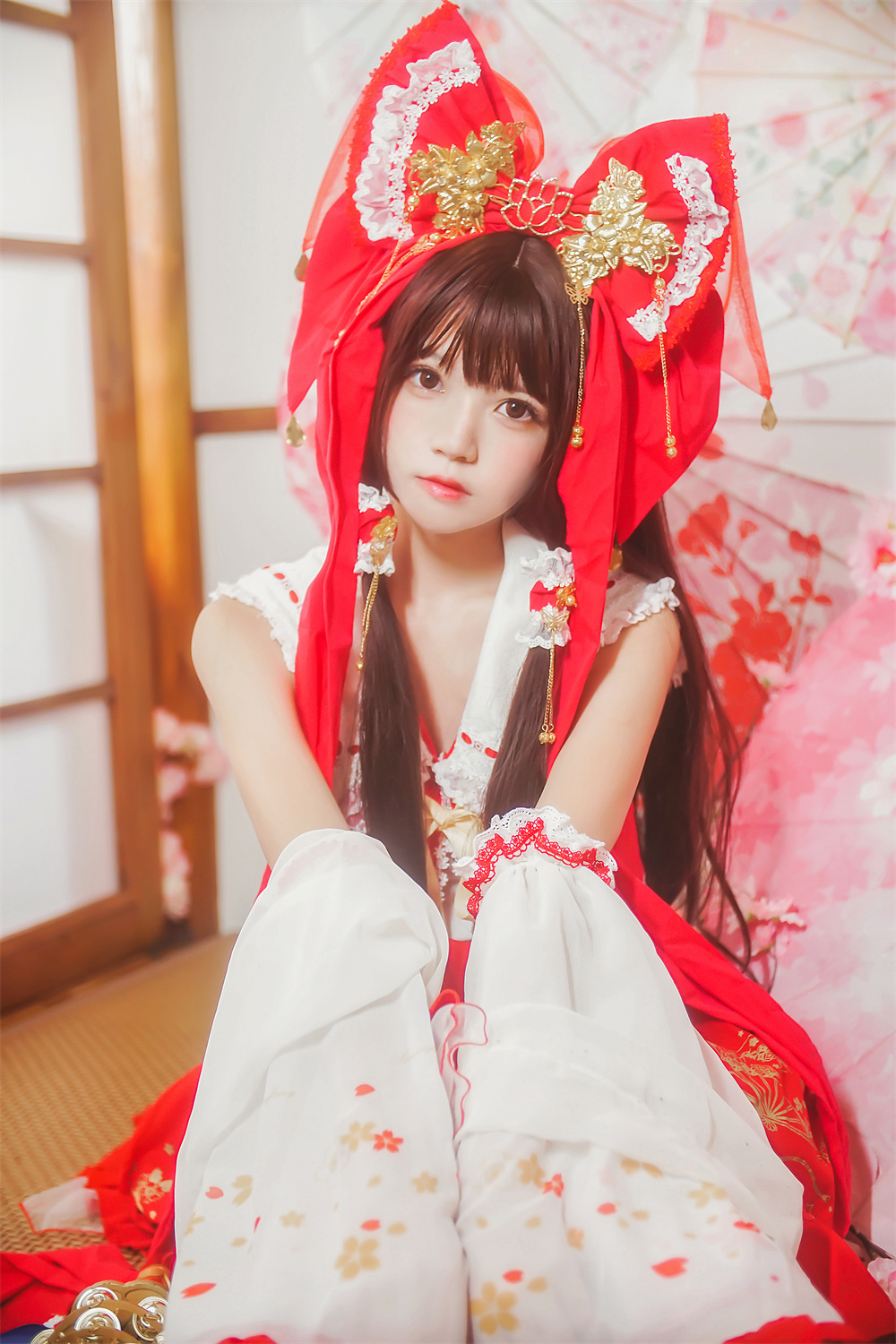 桜桃喵 VOL.026 [45P] 灵梦／新年快乐-咪咪大车灯