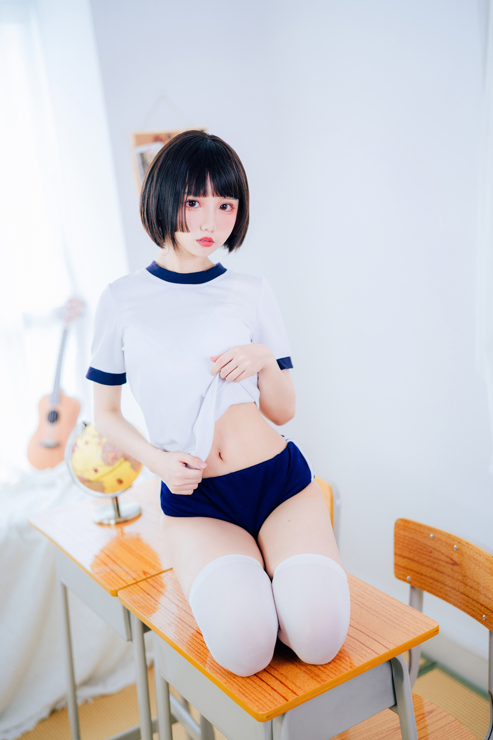 果咩酱w NO.008 体操服 [19P-271MB]-咪咪大车灯