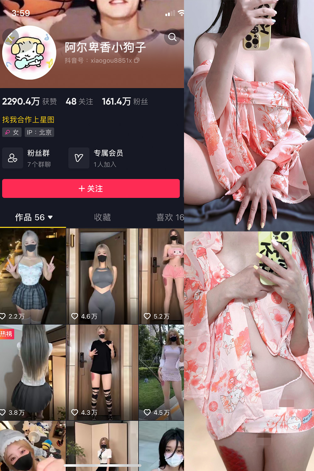 抖音 阿尔卑香小狗子 微密圈  NO.052期 【22P4V】最新至：2024.7.11-咪咪大车灯