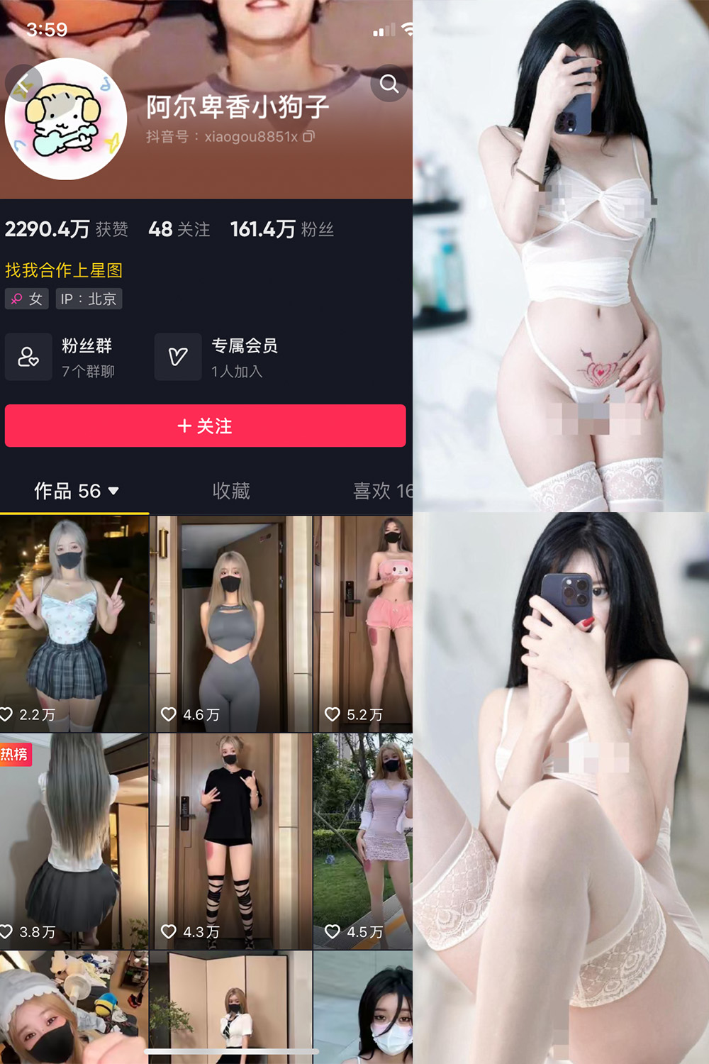 抖音 阿尔卑香小狗子 微密圈  NO.043期 【18P1V】最新至：2024.1.26-咪咪大车灯