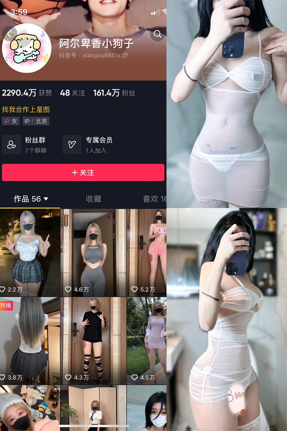 抖音 阿尔卑香小狗子 微密圈  NO.028期 【33P】最新至：2023.10.1-咪咪大车灯