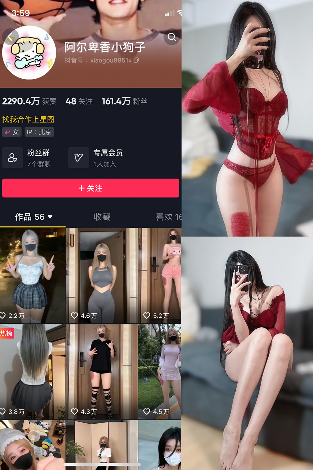 抖音 阿尔卑香小狗子 微密圈  NO.025期 【10P2V】最新至：2023.9.20-咪咪大车灯