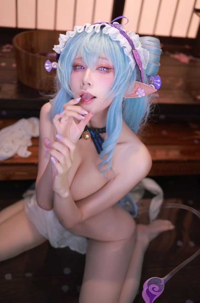 水淼aqua NO.219 梦见月瑞希（原神）【69P/92M】-秀人网