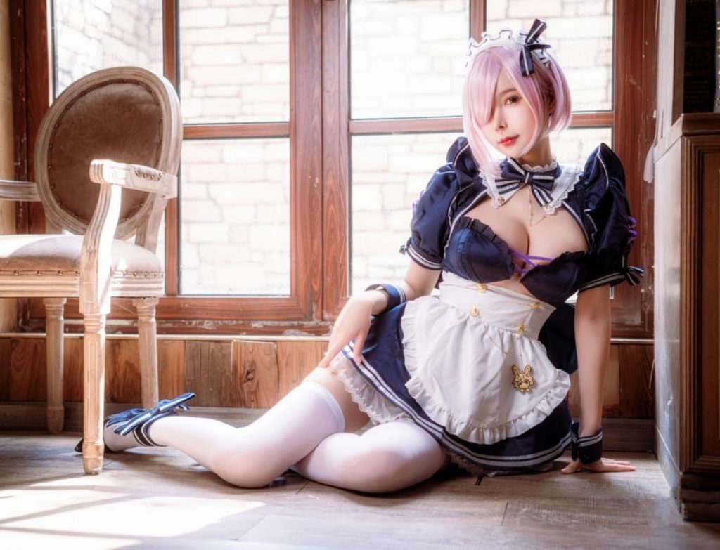 NO.11 FGO 玛修 女仆【10P/221M】-秀人网