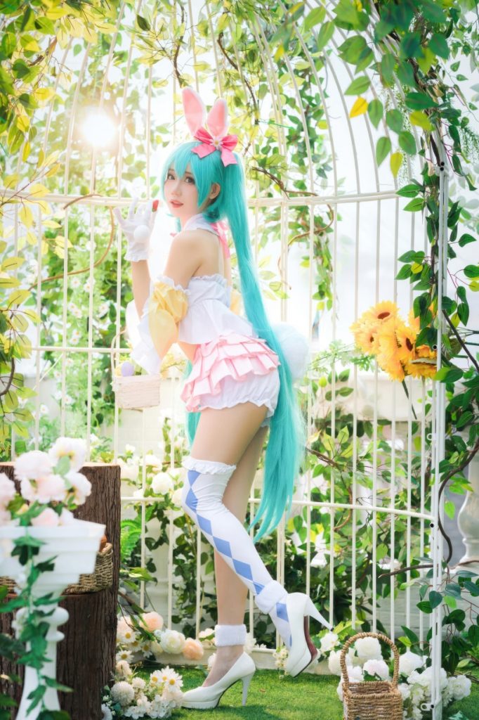 焖焖碳 NO.047 初音未来复活节兔子[22P-162MB]-秀人网
