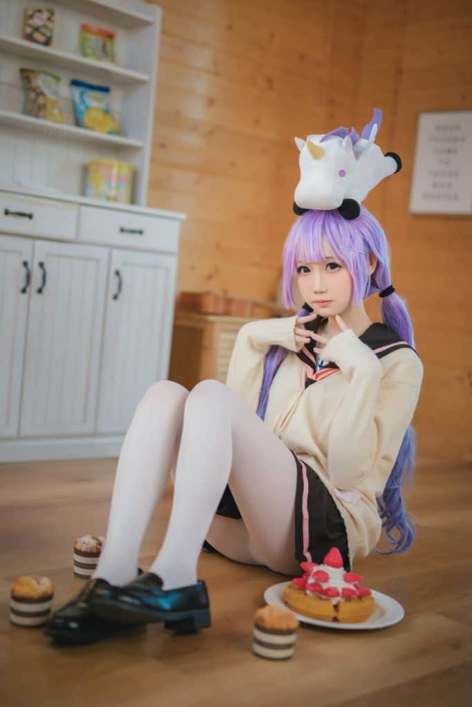焖焖碳 NO.048 独角兽JK制服【21P/51M】-秀人网